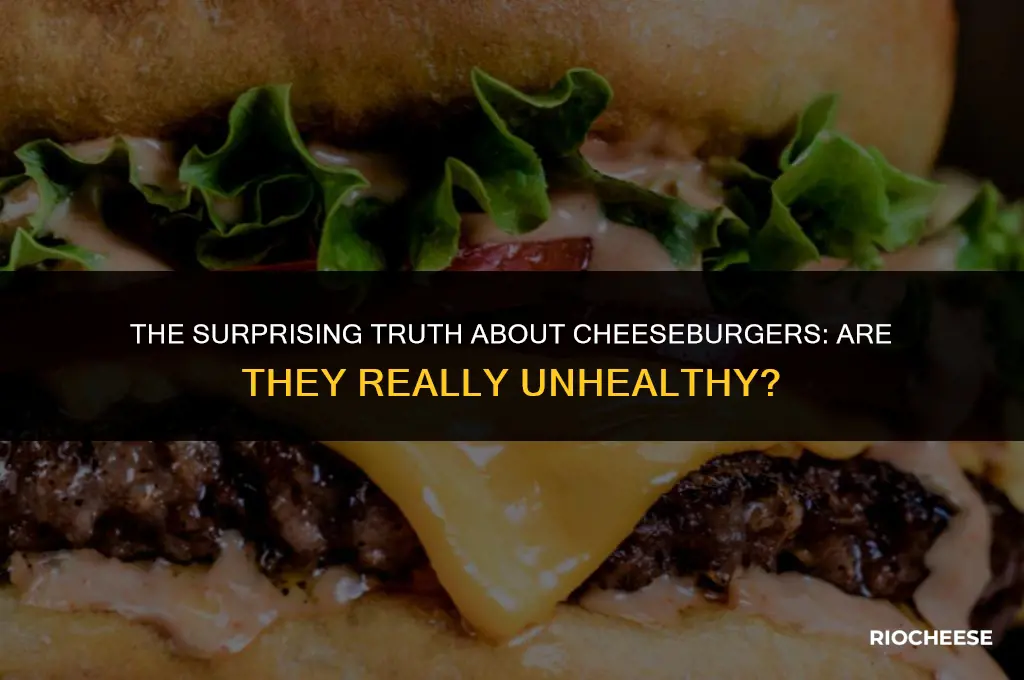 are cheese burgers healthy