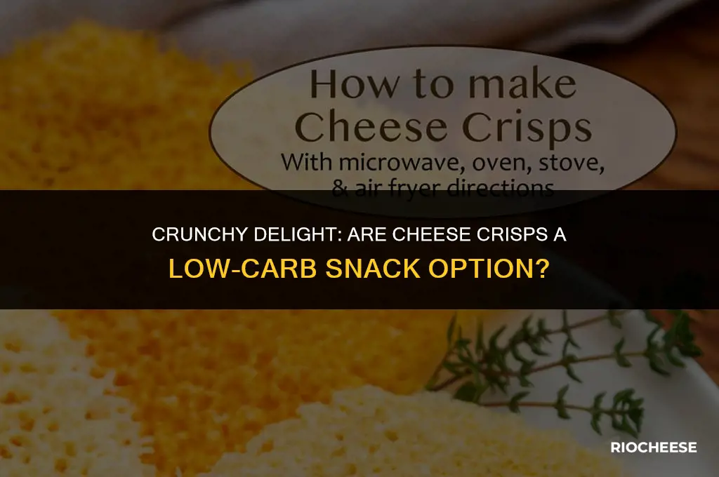 are cheese crisp low carb