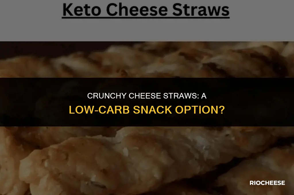 are cheese straws low in carbs