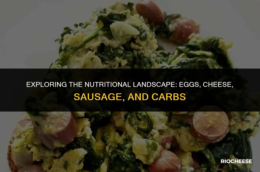are eggs cheese sausage carbs