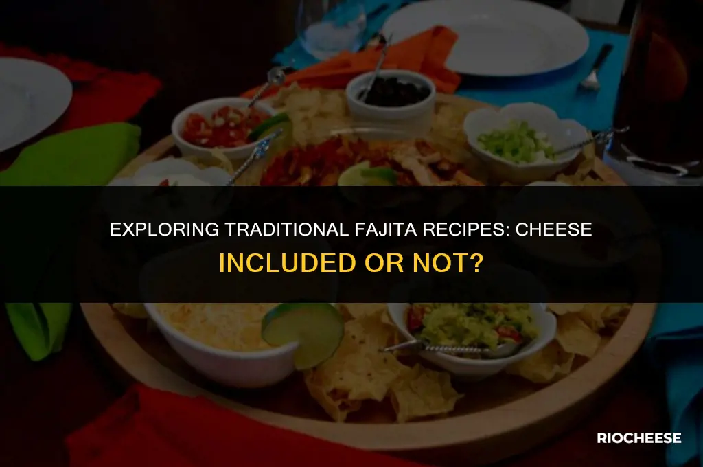 are fajitas served with cheese