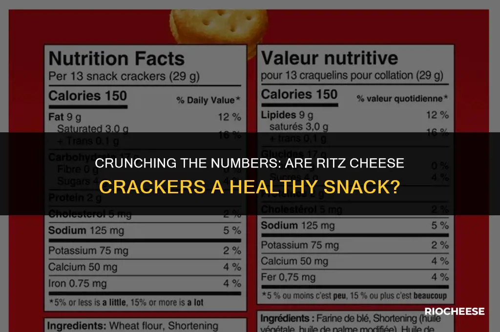 are ritz cheese crackers healthy