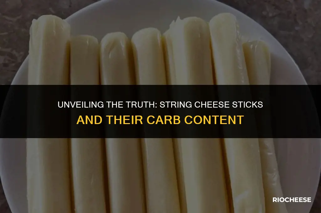 are string cheese sticks low on carbs