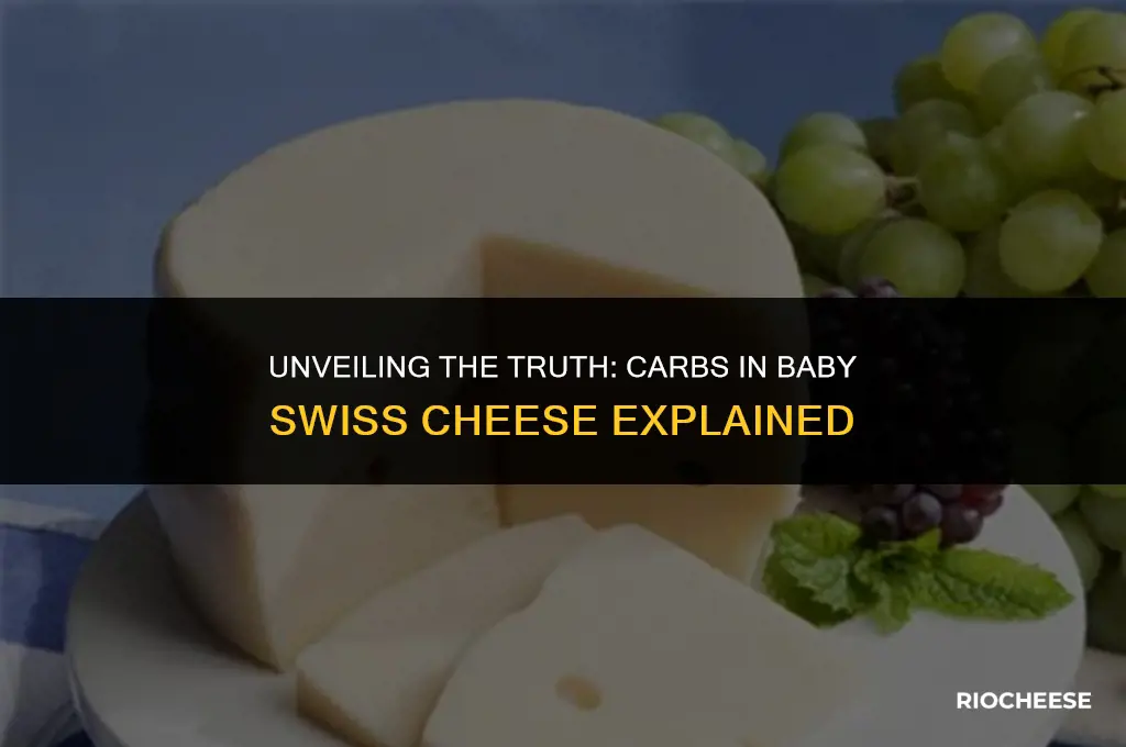 are there carbs in baby swiss cheese