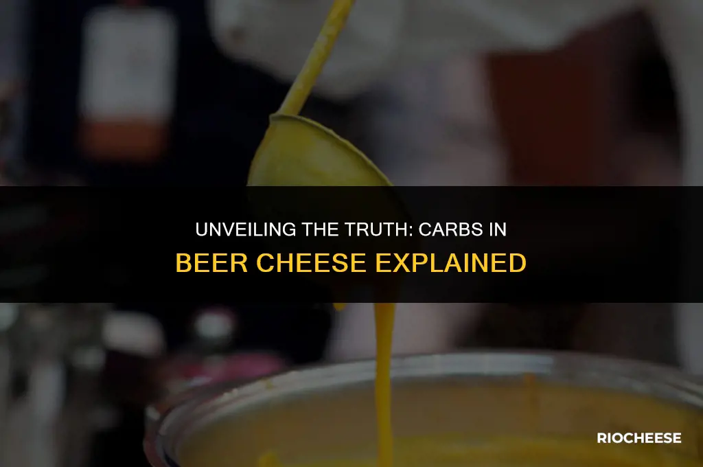 are there carbs in beer cheese