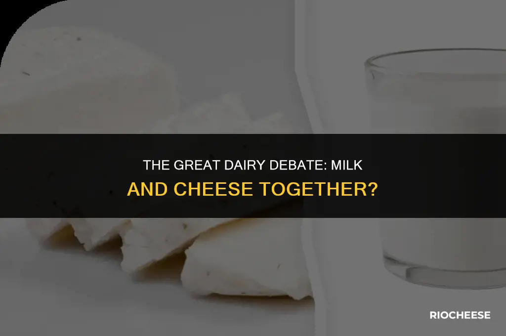 are you supposed to put milk with cheese