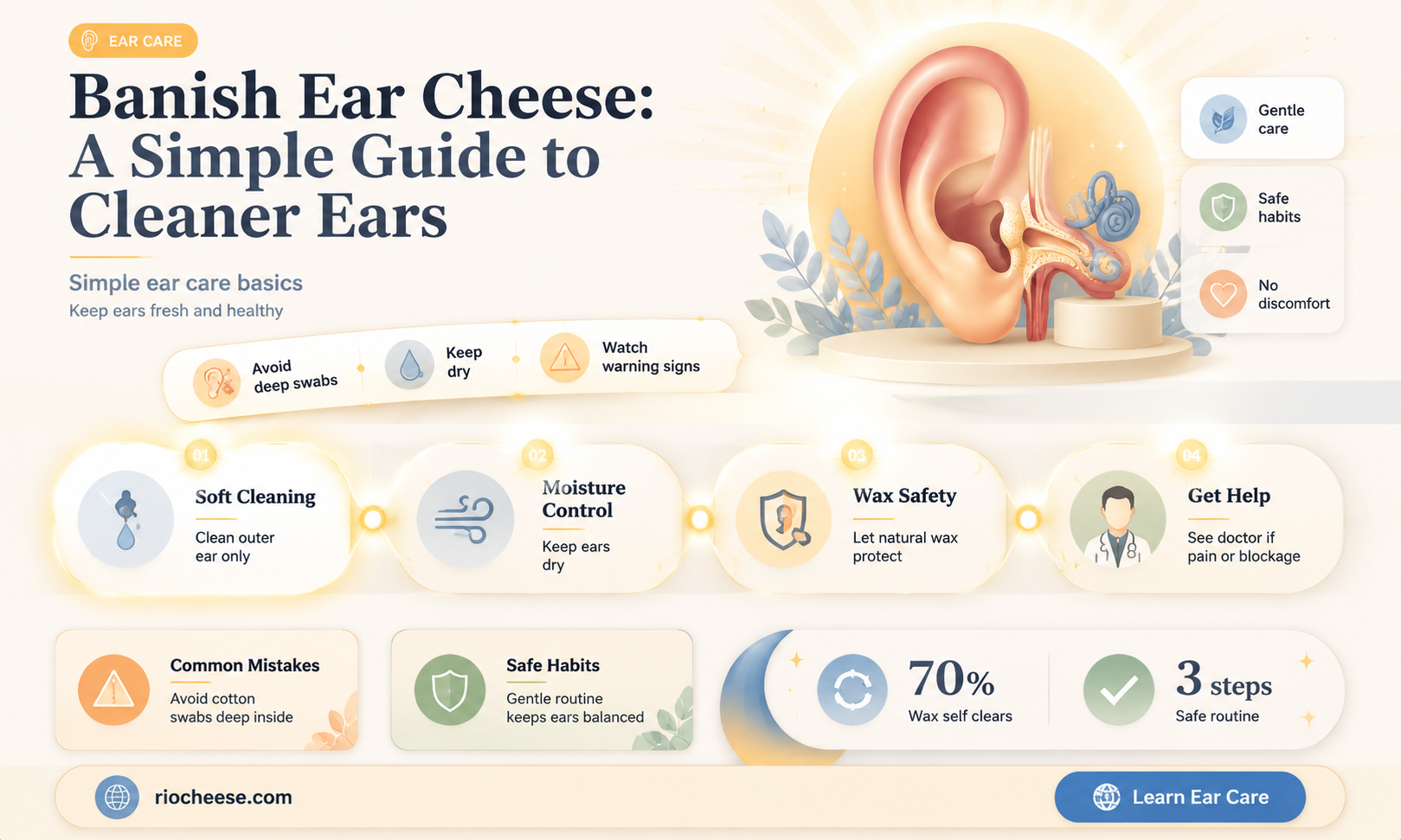 how to get rid of ear cheese