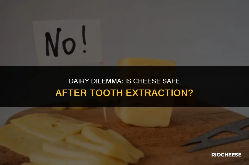 can i eat cheese after tooth extraction