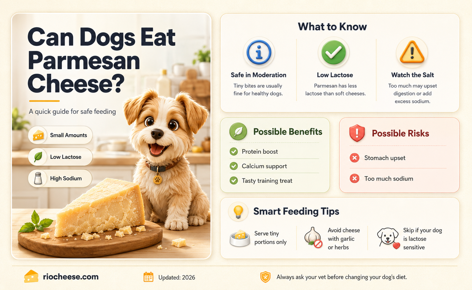 can you feed parsean cheese to a dog