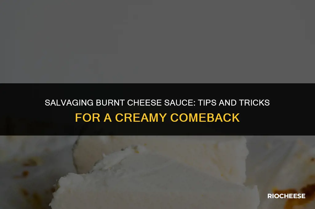 can you fix burnt cheese sauce