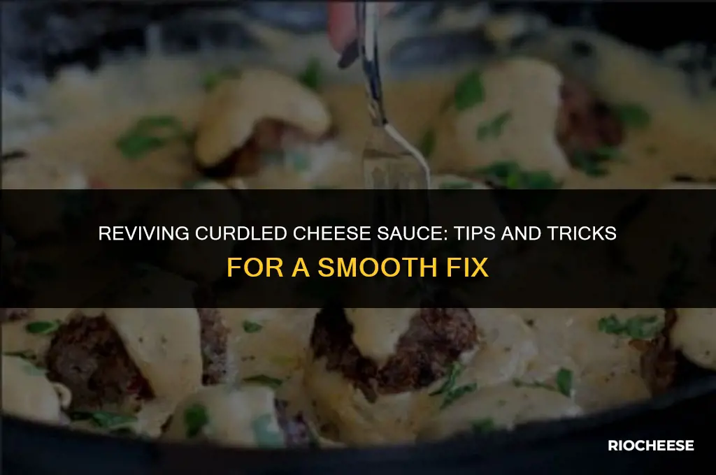 can you fix curdled cheese sauce