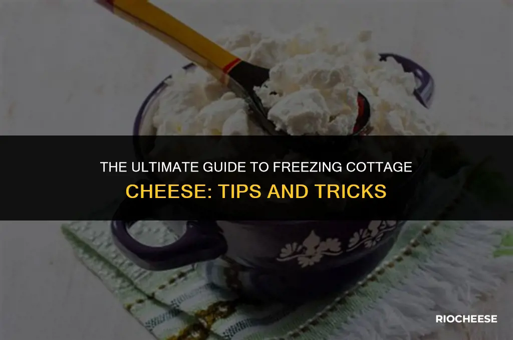 can you freese cottage cheese