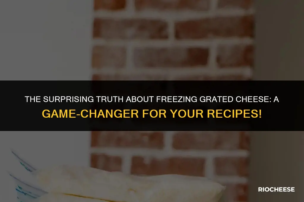 can you freese grated cheese
