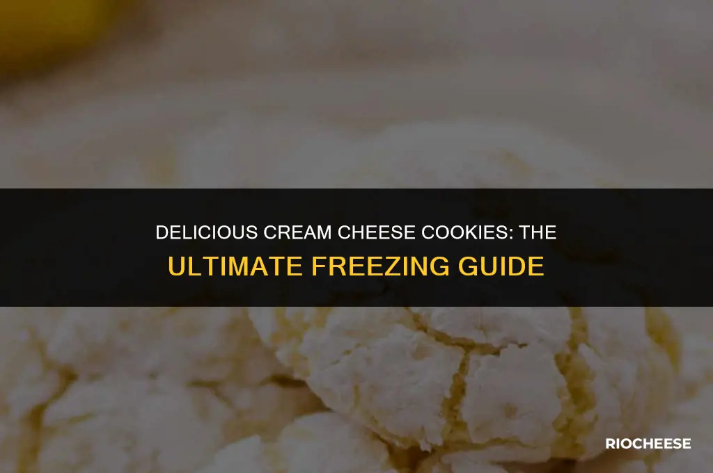 can you freeze cream cheese cookies