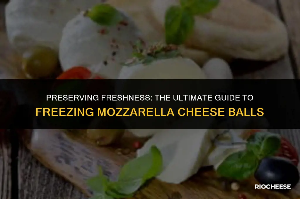 can you freeze fresh mozzarella cheese balls