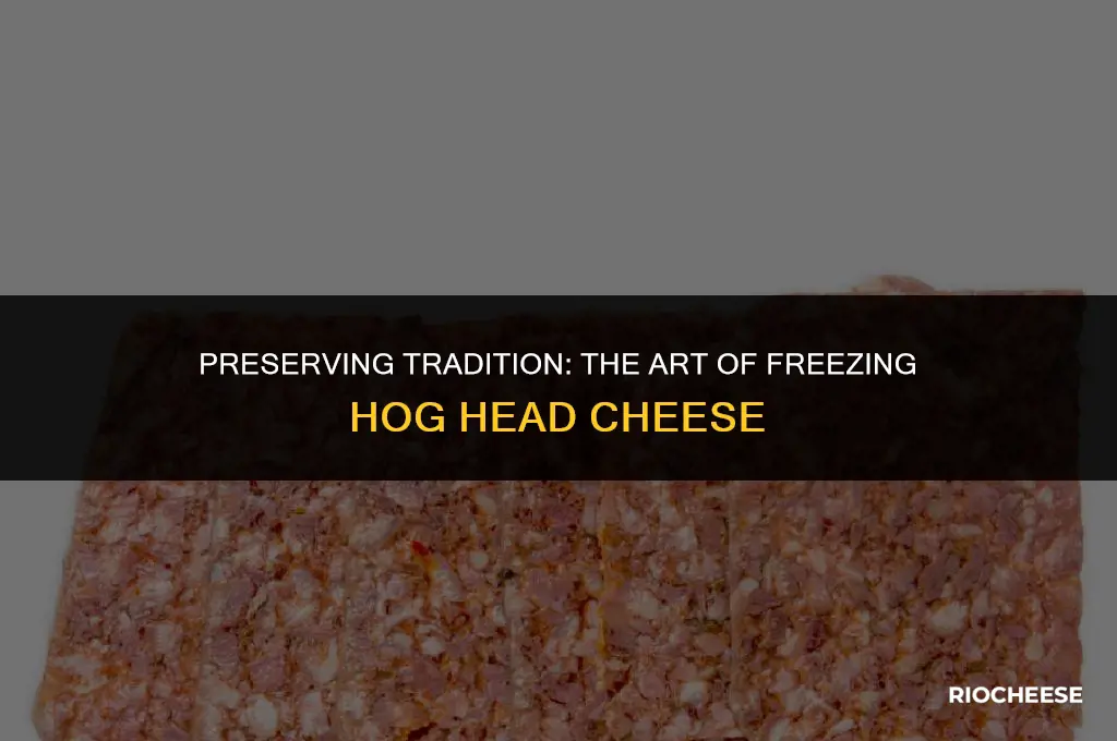can you freeze hog head cheese