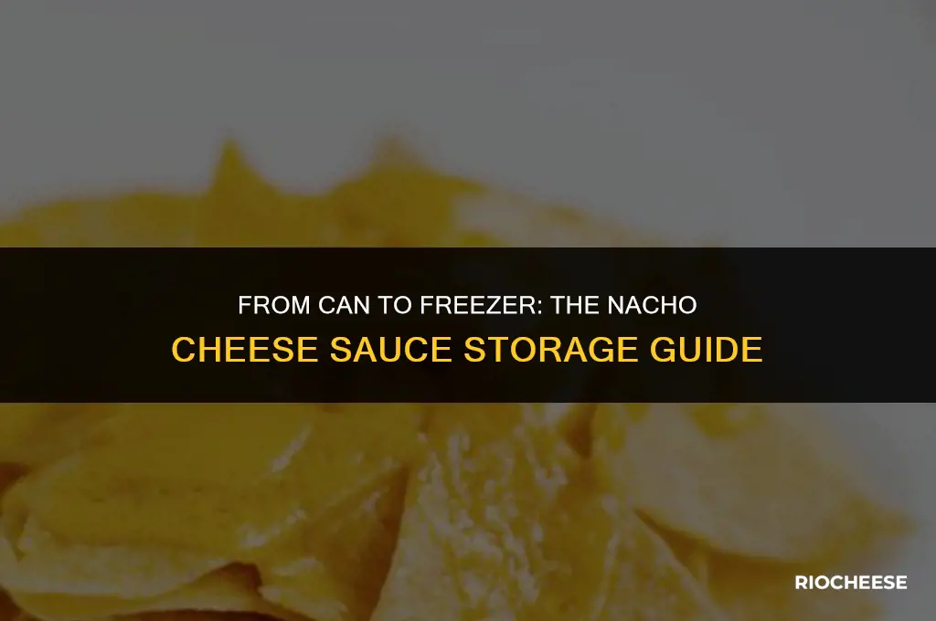 can you freeze nacho cheese sauce from a can