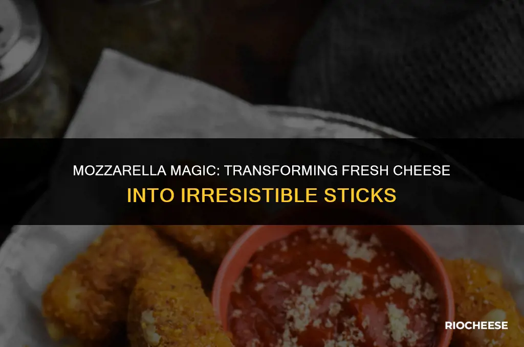 can you use fresh mozzarella for cheese sticks