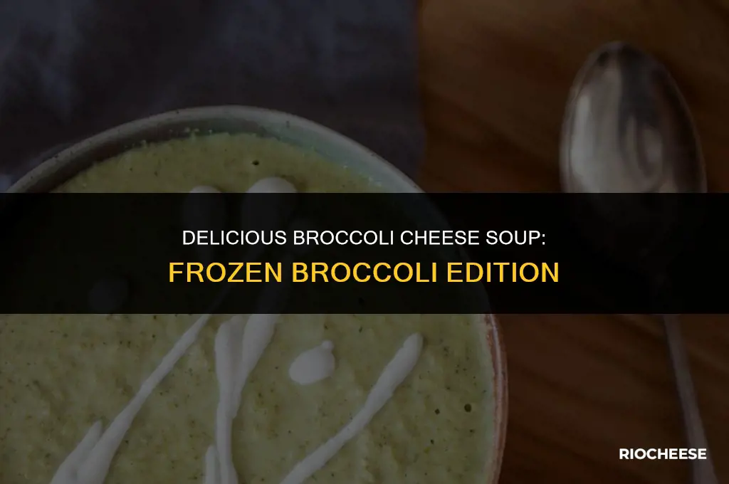 can you use frozen broccoli in broccoli cheese soup