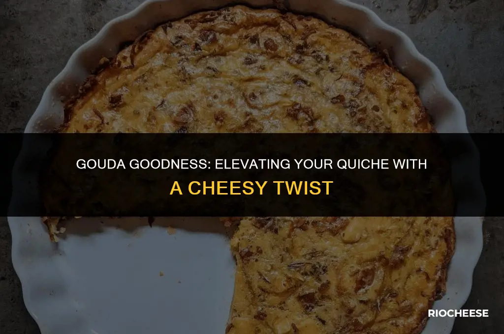 can you use gouda cheese in quiche