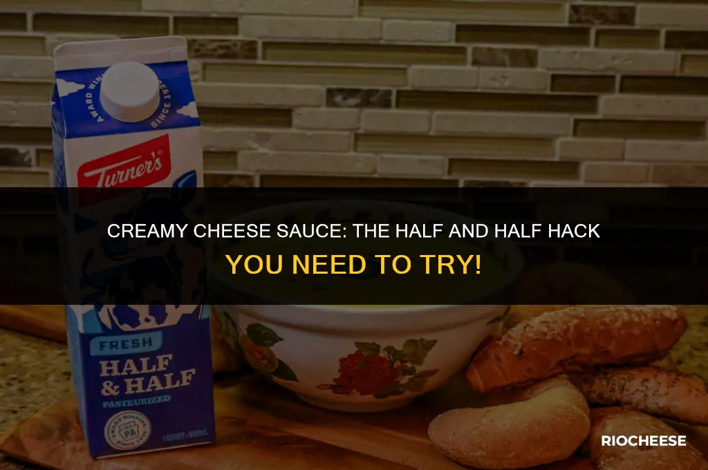 can you use half and half to make cheese sauce