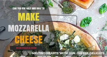Exploring Dairy Alternatives: Mozzarella Cheese Made with Half and Half?