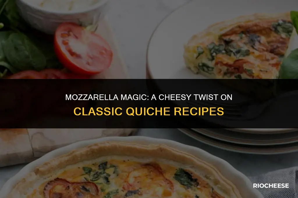 can you use mozzarella cheese in a quiche