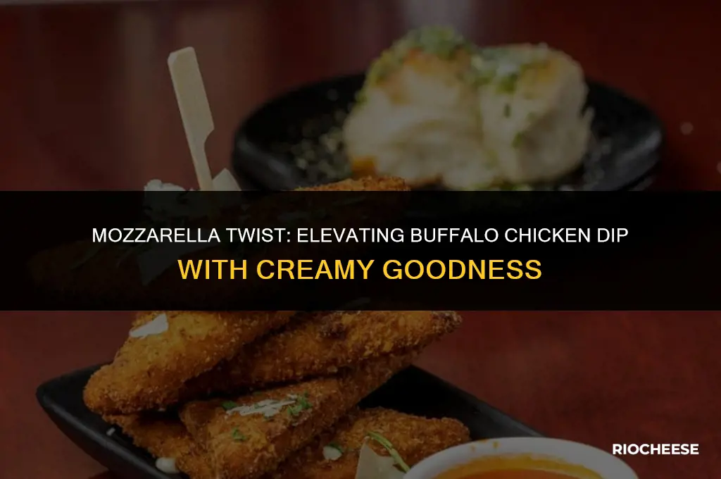 can you use mozzarella cheese in buffalo chicken dip
