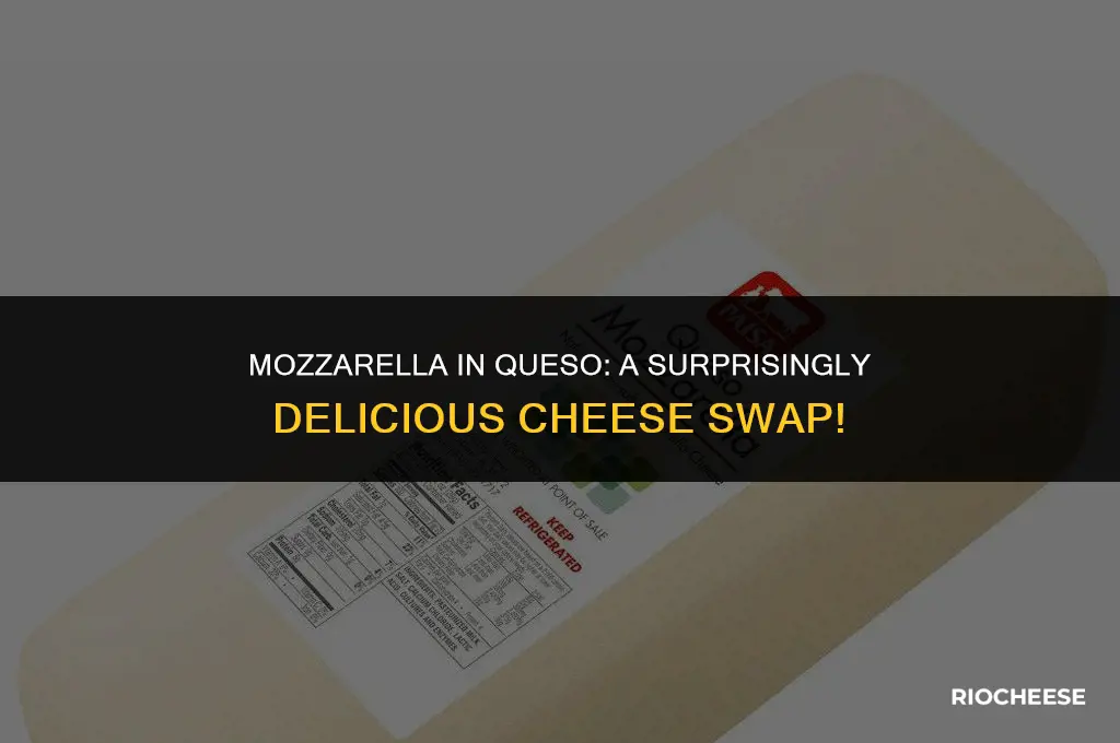 can you use mozzarella cheese in queso