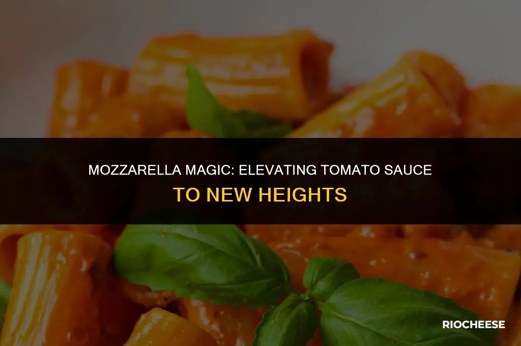 can you use mozzarella cheese in tomato sauce