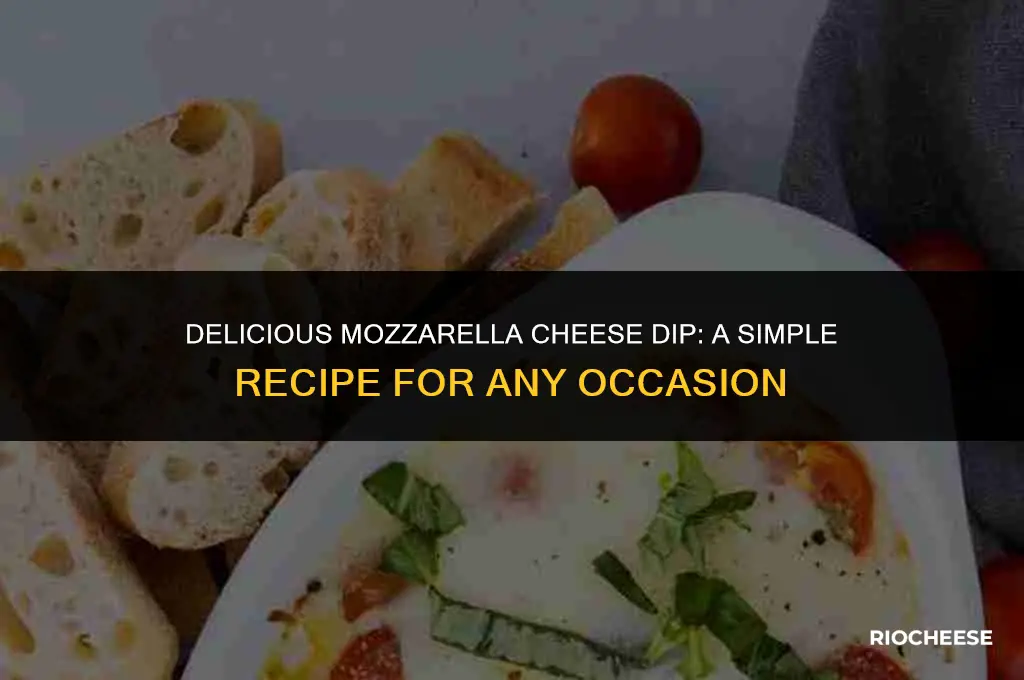 can you use mozzarella for cheese dip