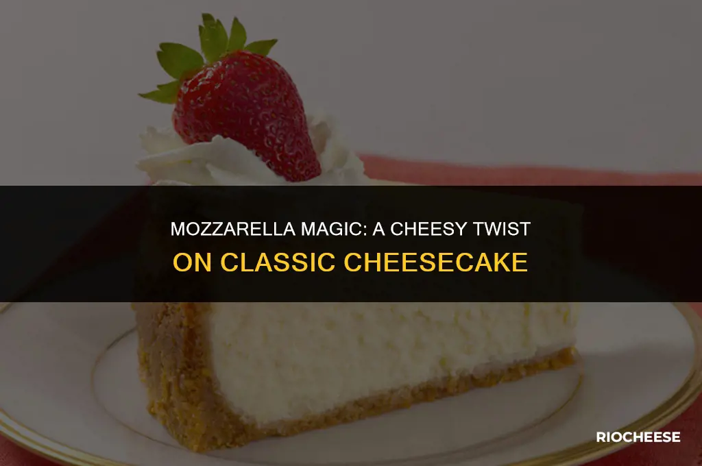 can you use mozzarella in cheese cake