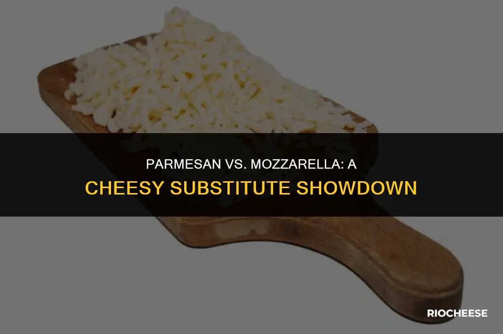 can you use parmesan cheese intead of mozzarella