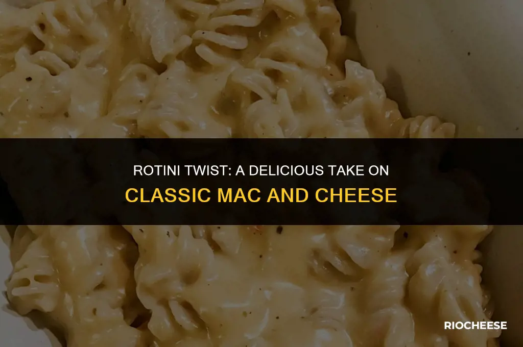 can you use rotini for mac and cheese