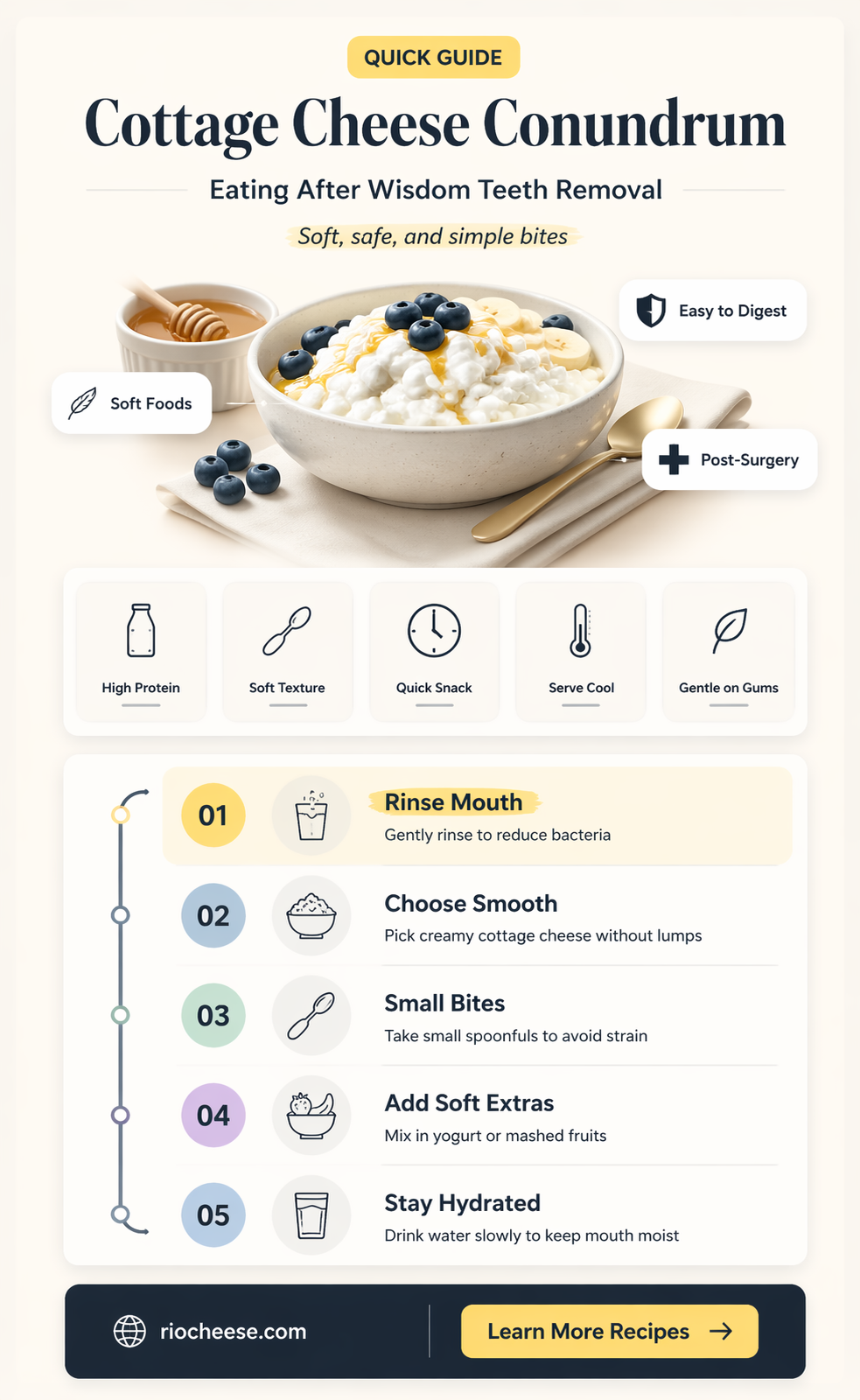 can i eat cottage cheese after wisdom teeth removal
