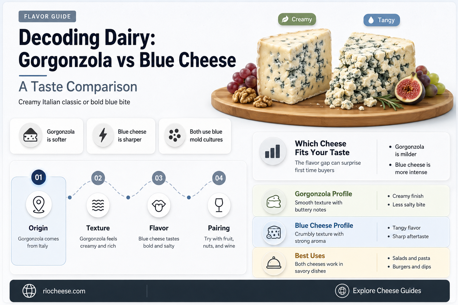 is gorgonzola cheese the same as blue cheese