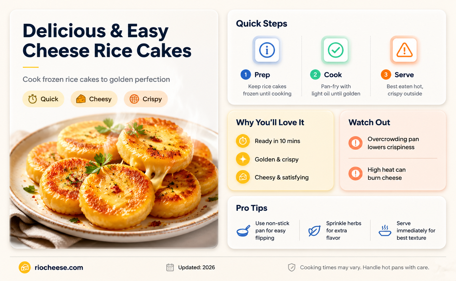 how to cook frozen cheese rice cakes