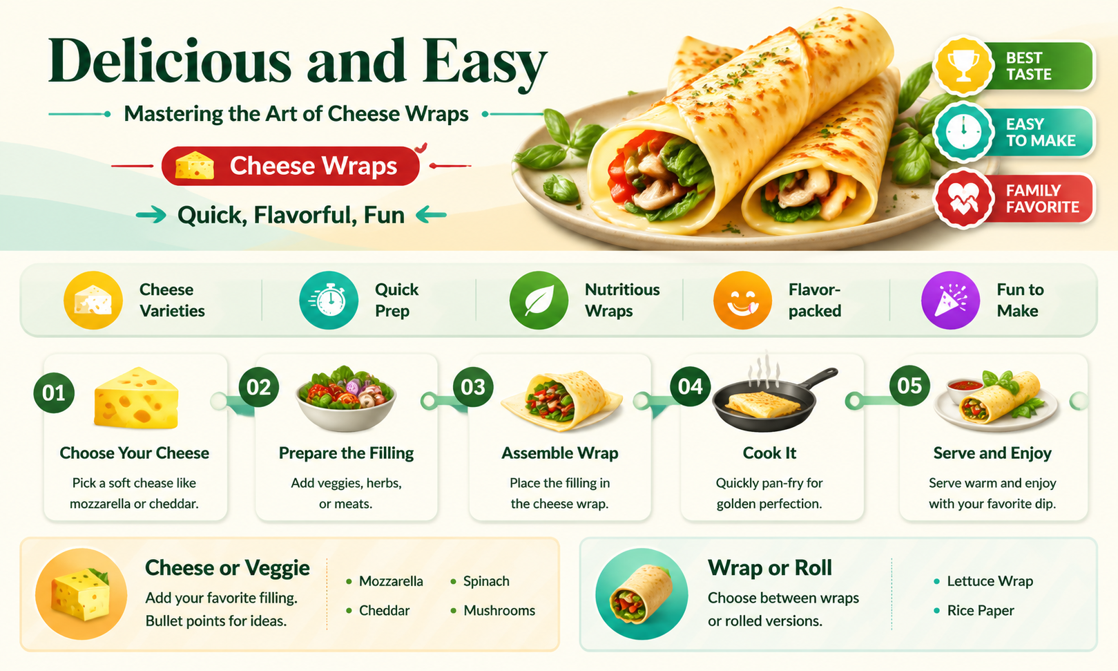 how to use cheese wraps