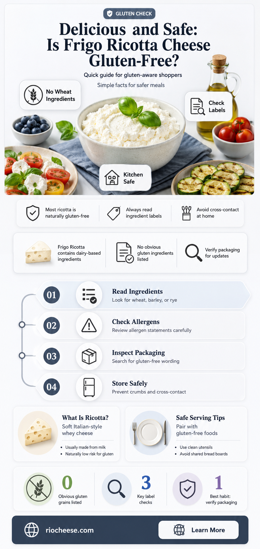 is frigo ricotta cheese gluten free