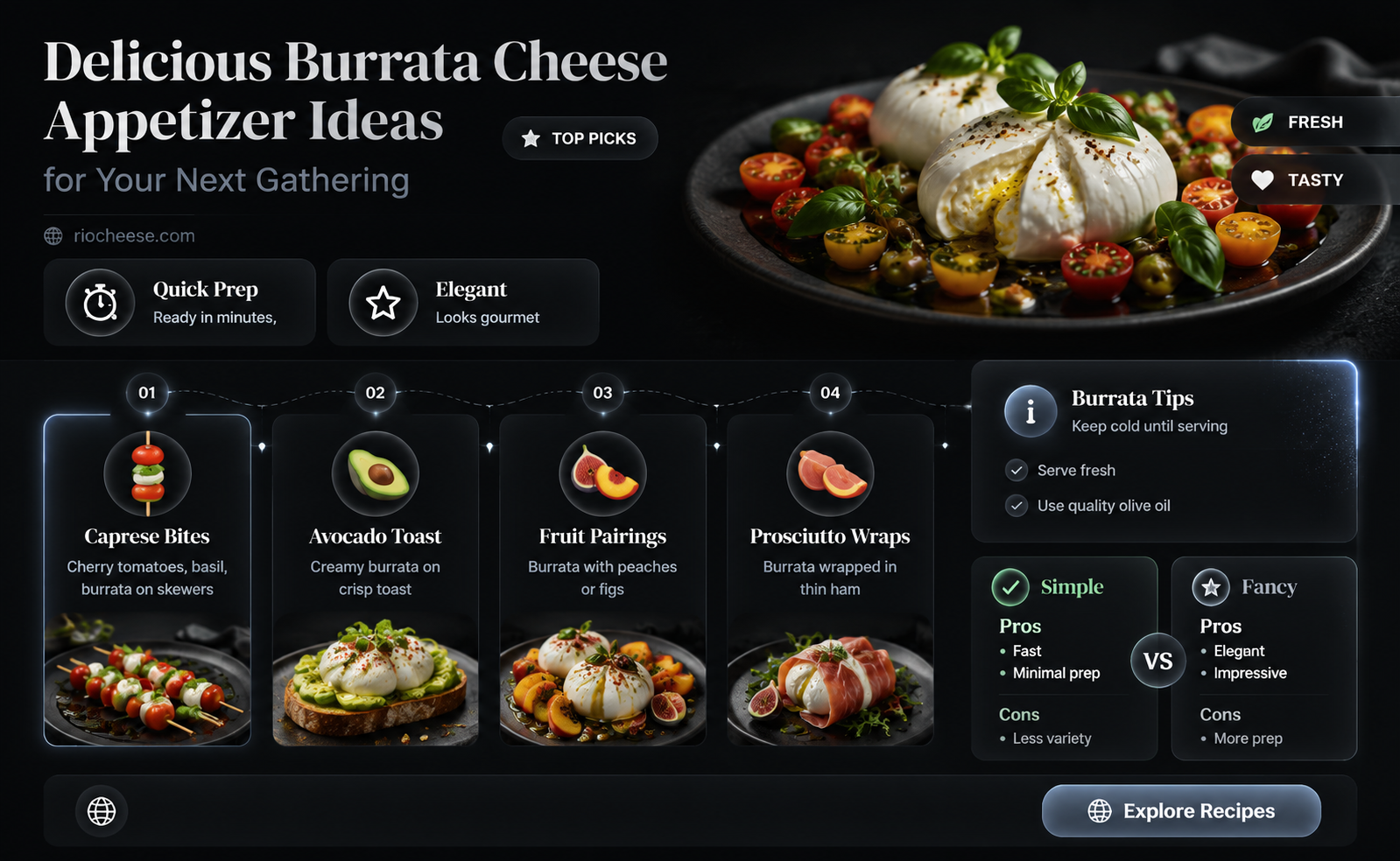 how to serve burrata cheese as an appetizer