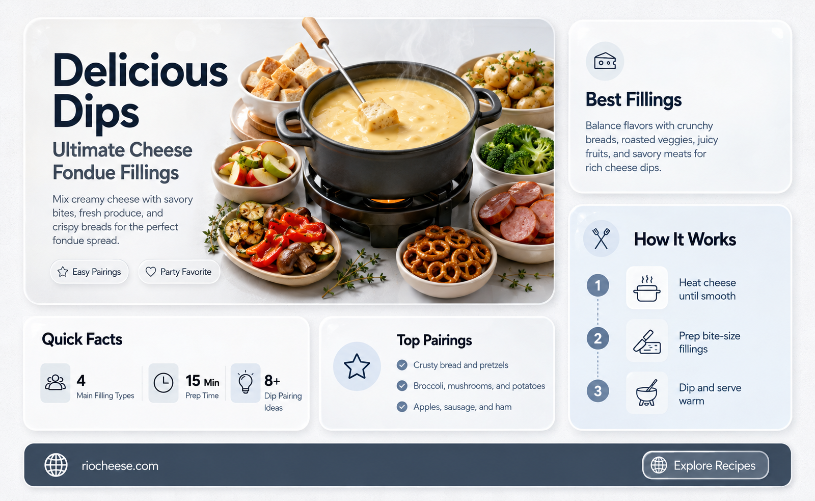 what to put in a cheese fondue