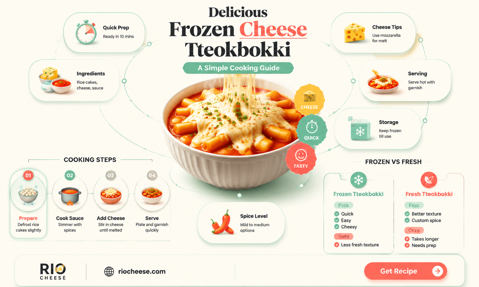 how to cook frozen cheese tteokbokki