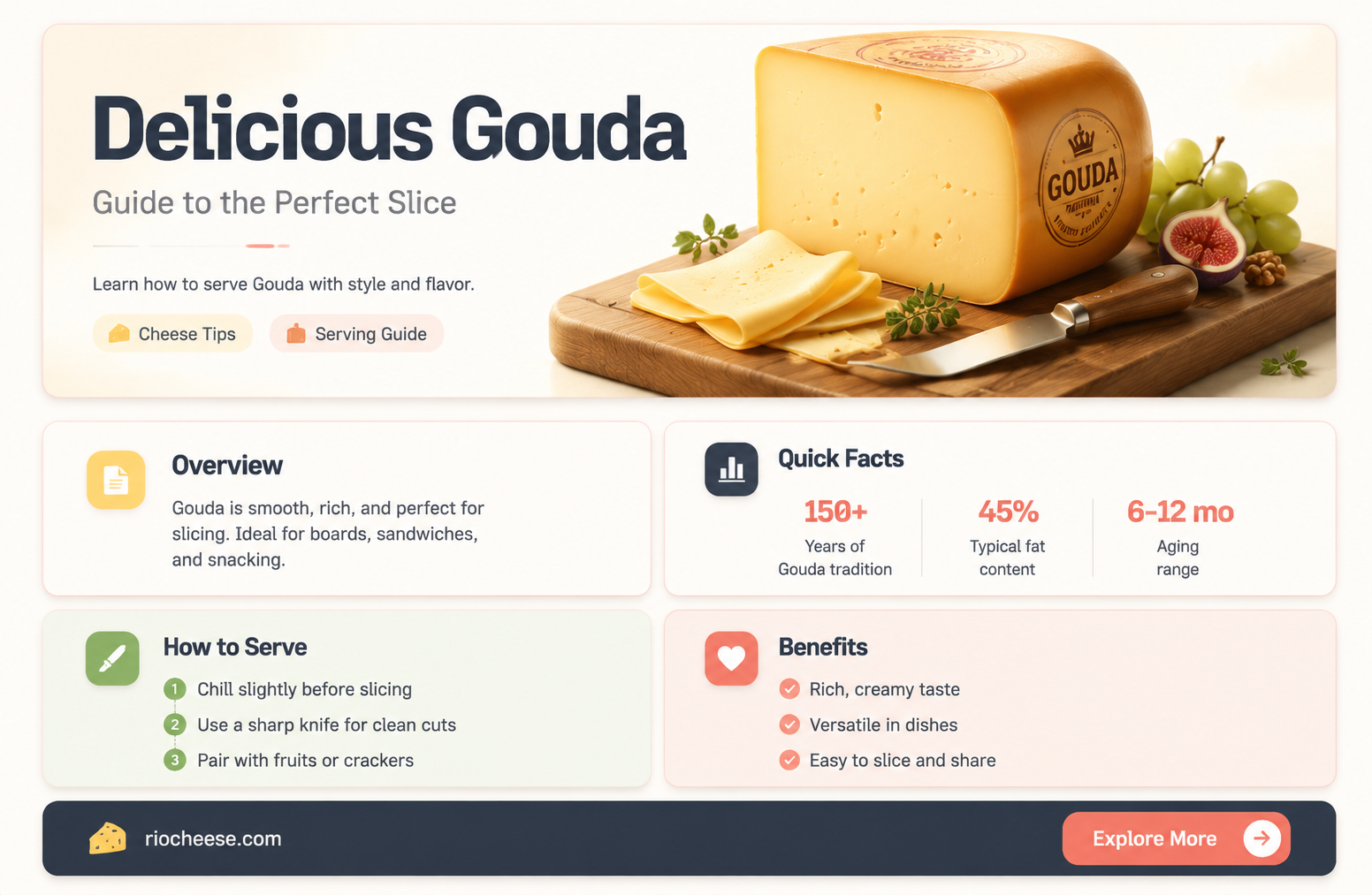 how do you serve gouda cheese
