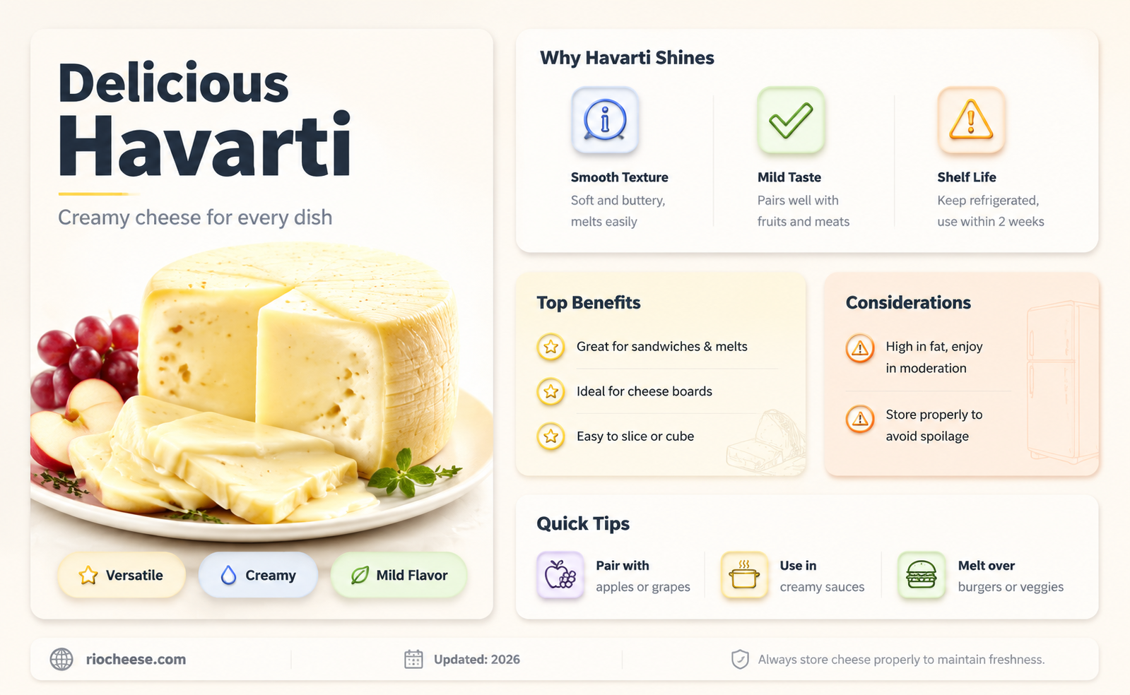 what to use havarti cheese for