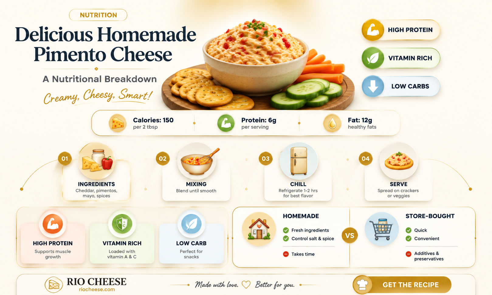how many calories in homemade pimento cheese