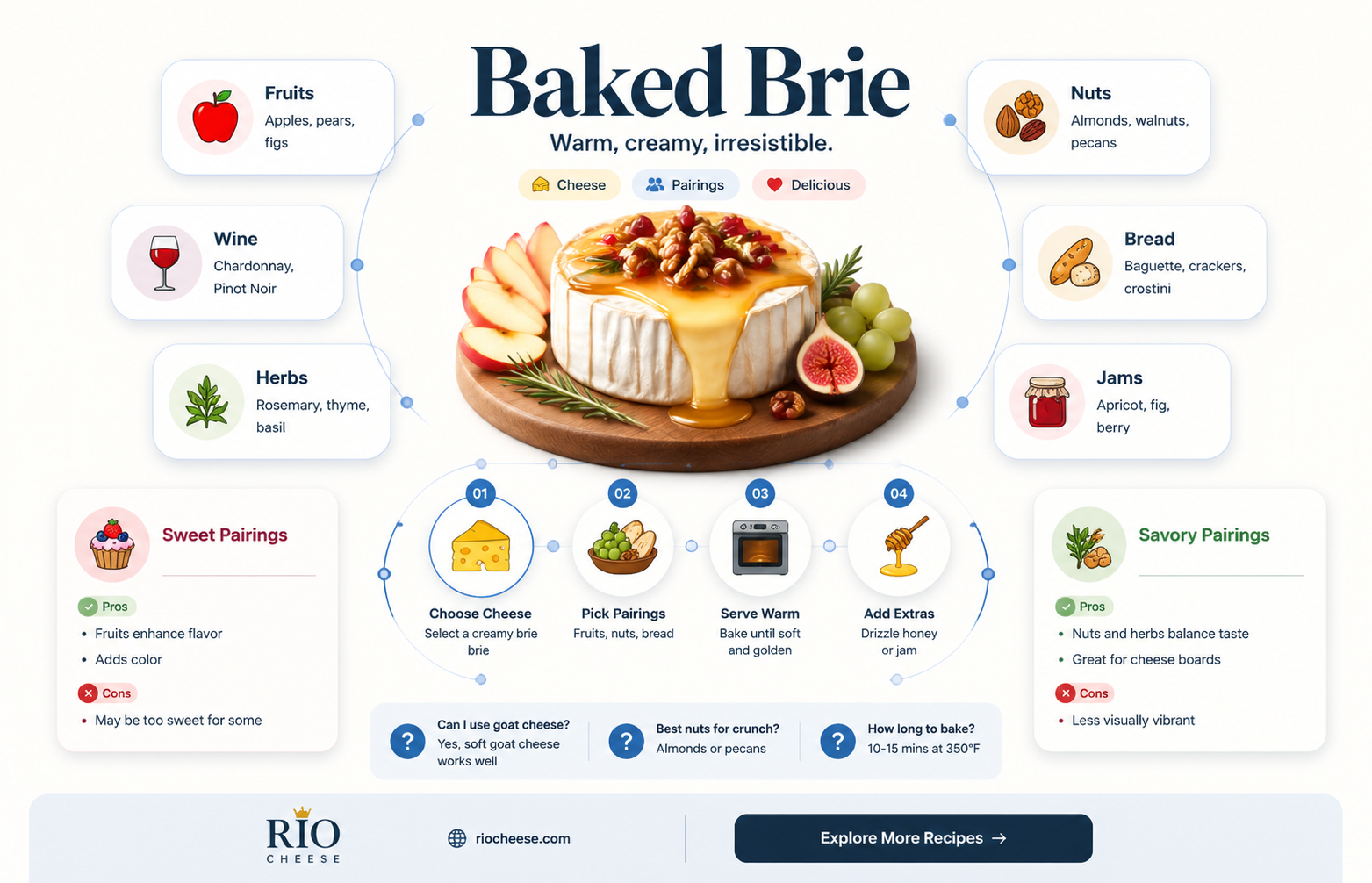 what do you serve with baked brie cheese