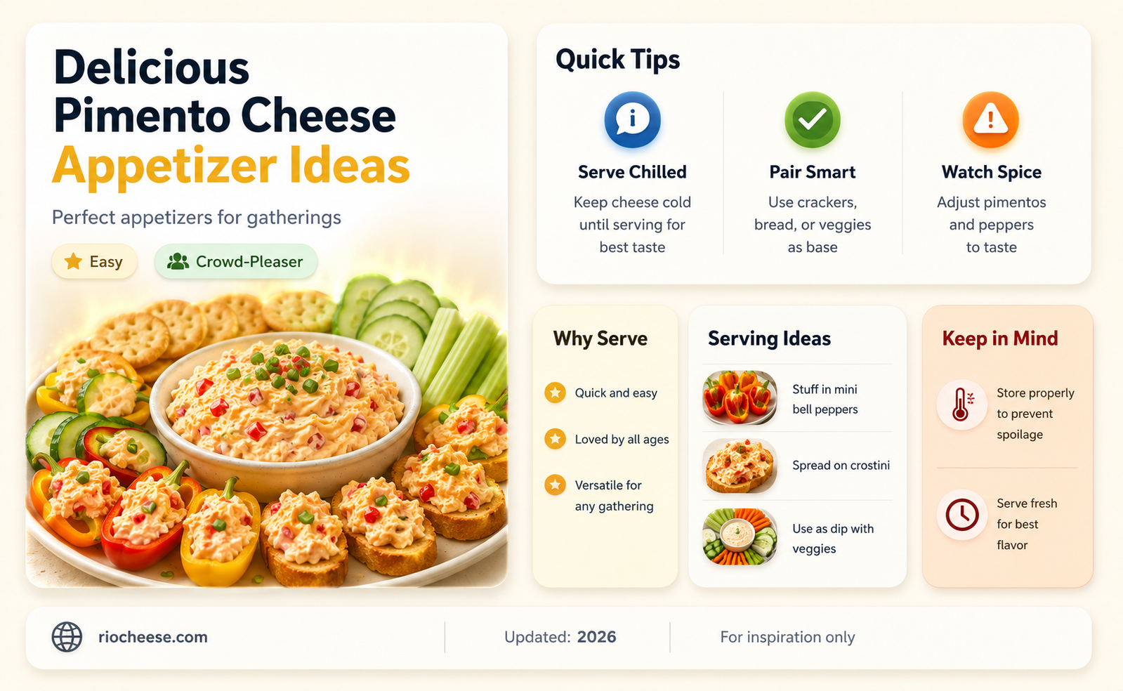 how to serve pimento cheese as an appetizer