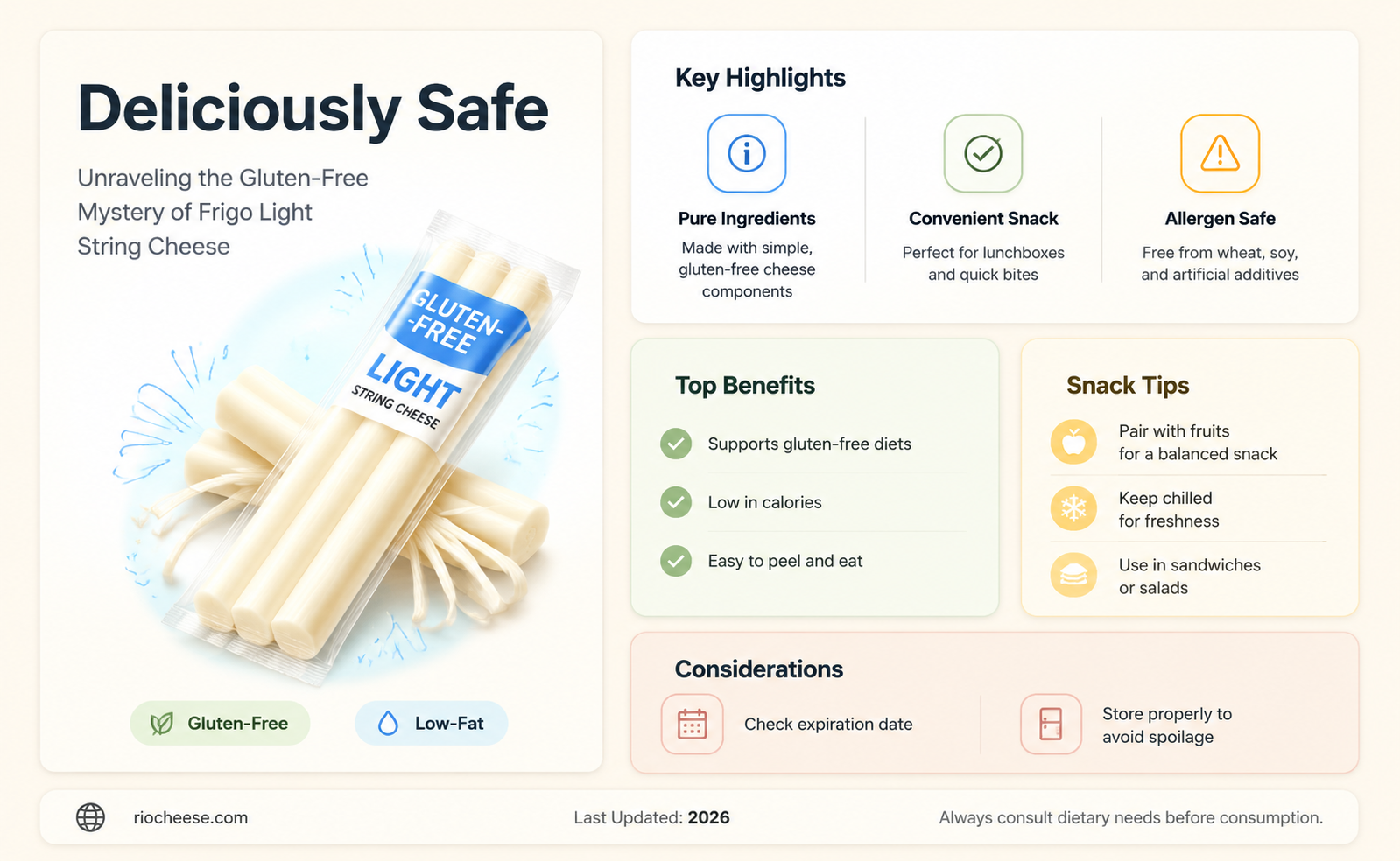 is frigo light string cheese gluten free
