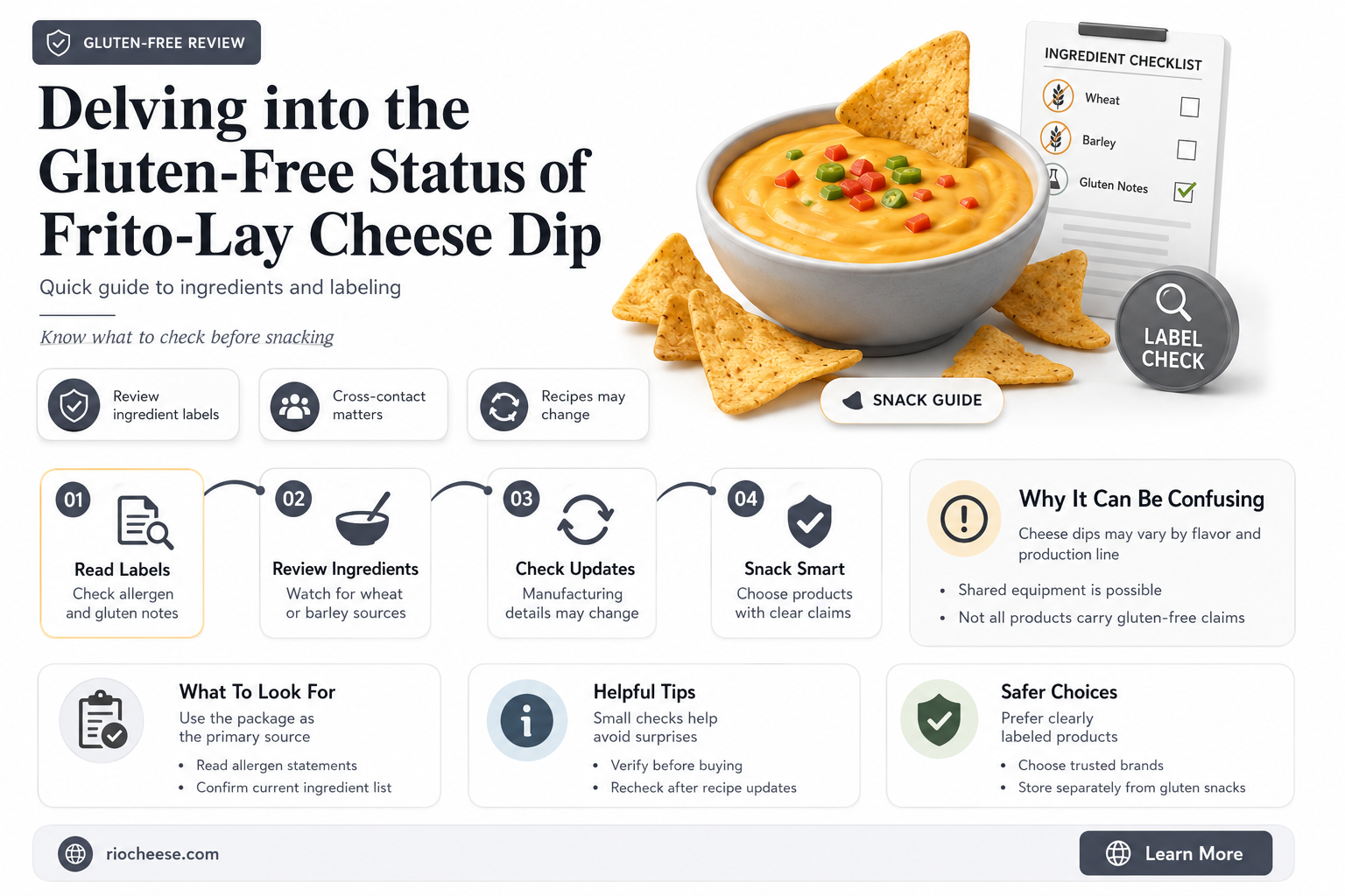 is frito lay cheese dip gluten free