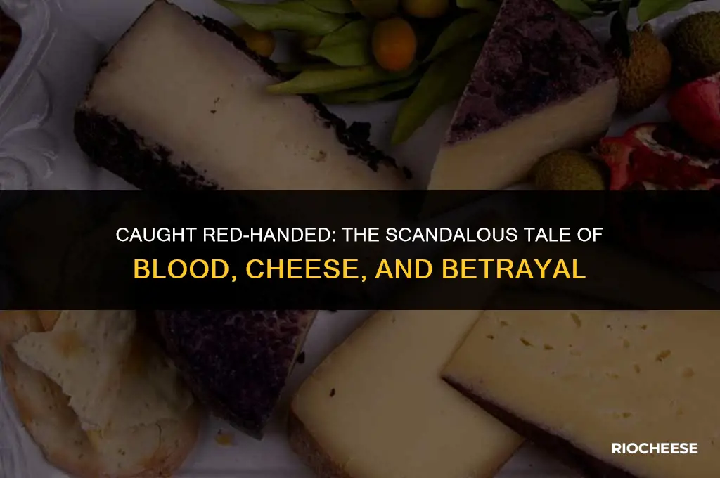 did blood and cheese get caught in the book